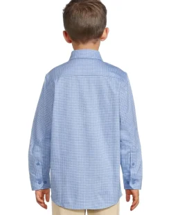 Johnston & Murphy Kids Boys Xc Flex Stretch Long-sleeve Shirt (Big Kid)