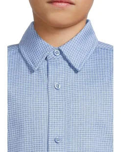 Johnston & Murphy Kids Boys Xc Flex Stretch Long-sleeve Shirt (Big Kid)