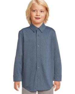 Johnston & Murphy Kids XC Flex Stretch Long-Sleeve Shirt (Big Kid)