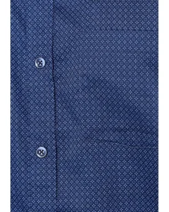 Johnston & Murphy Logan Printed Cotton Short-sleeve Shirt Men's