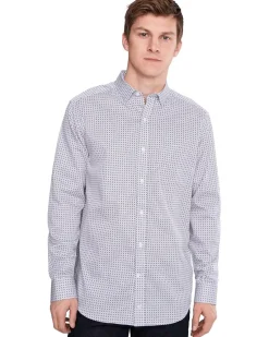 Johnston & Murphy Printed Cotton Shirt Men's