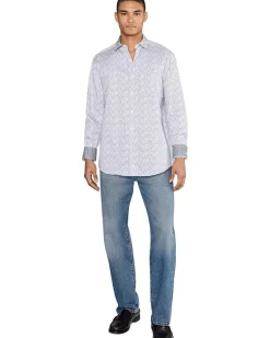 Johnston & Murphy Printed Cotton Shirt Men's