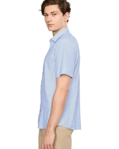 Johnston & Murphy XC+ Motion Short Sleeve Print Knit Shirt Men's