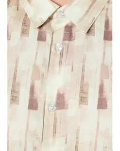 John Varvatos Sean Short Sleeve French Placket Shirt W780f26 Men's
