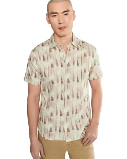 John Varvatos Sean Short Sleeve French Placket Shirt W780f26 Men's