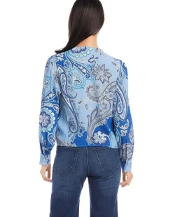 Karen Kane Drape Front Top Women's