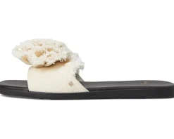 Kate Spade New York Flourish Canvas Flat Sandals Women's