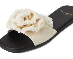 Kate Spade New York Flourish Canvas Flat Sandals Women's