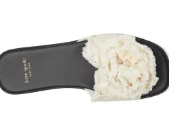 Kate Spade New York Flourish Canvas Flat Sandals Women's