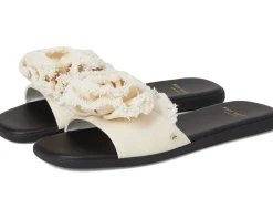 Kate Spade New York Flourish Canvas Flat Sandals Women's