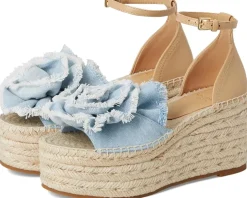 Kate Spade New York Flourish Denim Espadrille Wedge Sandals Women's