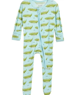 Kickee Pants Kids Print Footie with 2 Way Zipper (Infant)