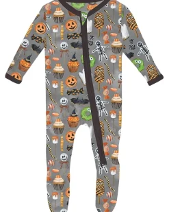 Kickee Pants Kids Print Footie with 2 Way Zipper (Infant)