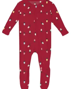 Kickee Pants Kids Print Footie with 2 Way Zipper (Infant)