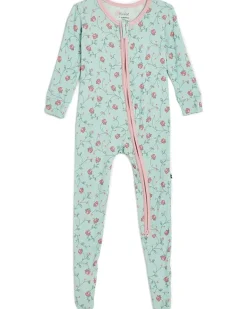 Kickee Pants Kids Print Footie w/ Two-way Zipper (Infant)