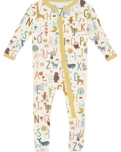 Kickee Pants Kids Print Footie with 2 Way Zipper (Infant)