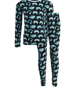 Kickee Pants Kids Print Long Sleeve Pajama Set (Toddler/Little Kid/Big Kid)