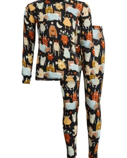 Kickee Pants Kids Print Long Sleeve Pajama Set (Toddler/Little Kid/Big Kid)