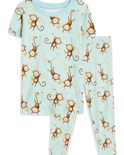 Kickee Pants Kids Print Short Sleeve Pajama Set (Toddler/Little Kid/Big Kid)