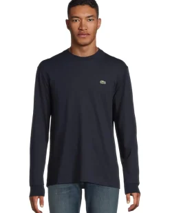 Lacoste Long Sleeved Cotton T-Shirt Men's