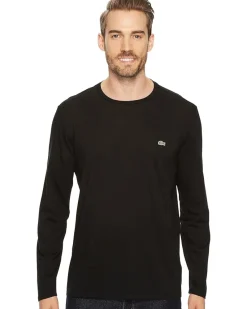 Lacoste Long Sleeve Pima Jersey Crew Neck T-Shirt Men's