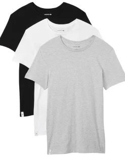 Lacoste 3-Pack Crew Neck Slim Fit Essential T-Shirt Men's