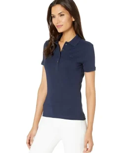 Lacoste Short Sleeve Slim Fit Stretch Pique Polo Women's