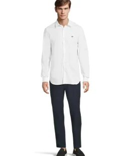 Lacoste Slim Fit Stretch Cotton Poplin Shirt Men's