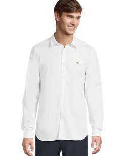 Lacoste Slim Fit Stretch Cotton Poplin Shirt Men's