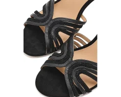 Lauren Ralph Lauren Allie Suede & Leather Multi Strap Sandals Women's