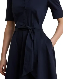 Lauren Ralph Lauren Belted Cotton-Blend Shirtdress Women's