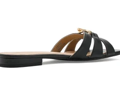 Lauren Ralph Lauren Blaike Nappa Leather Slide Sandals Women's