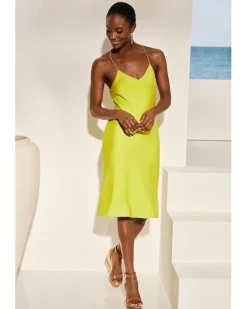 Lauren Ralph Lauren Featherweight Charmeuse Slip Dress Women's