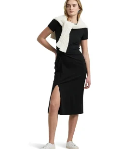 Lauren Ralph Lauren Jersey Twist-Front Midi Dress Women's