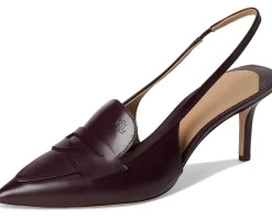 Lauren Ralph Lauren Khloe Leather Slingback Loafers Pumps Women's