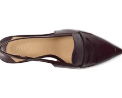Lauren Ralph Lauren Khloe Leather Slingback Loafers Pumps Women's