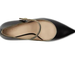 Lauren Ralph Lauren Lanette Metallic-Trim Mary Jane Pumps Women's