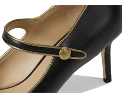 Lauren Ralph Lauren Lanette Metallic-Trim Mary Jane Pumps Women's