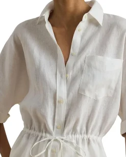 Lauren Ralph Lauren Linen Roll-Tab Sleeve Tunic Women's