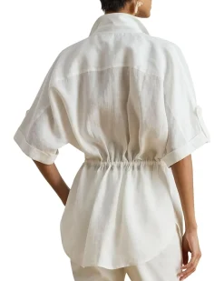 Lauren Ralph Lauren Linen Roll-Tab Sleeve Tunic Women's