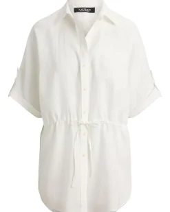 Lauren Ralph Lauren Linen Roll-Tab Sleeve Tunic Women's