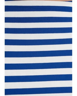 Lauren Ralph Lauren Striped Stretch Cotton Boatneck Tee Women's