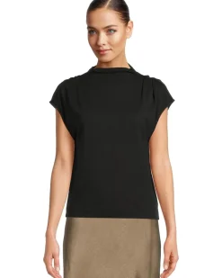 Lilla P Cap Sleeve Mock Women's