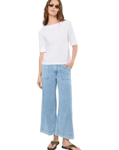 Lilla P Cuffed Sleeve Boatneck Women's