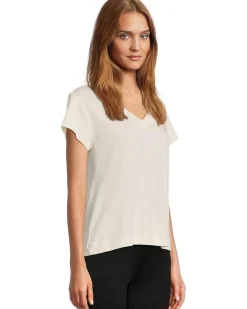 Lilla P Relaxed Short Sleeve V-Neck Tee Women's