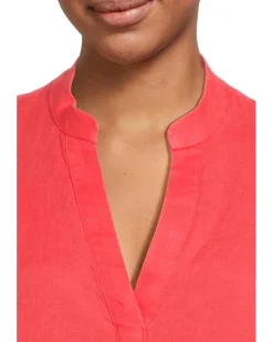 Lilly Pulitzer Mialeigh Elbow Sleeve Linen Top Women's