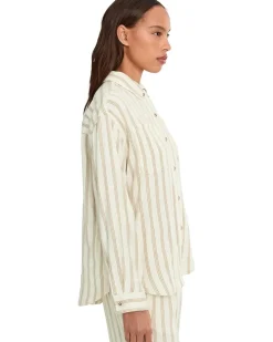 Liverpool Los Angeles Belted Stripe Shacket Women's