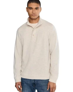 Liverpool Los Angeles Long Sleeve Mock Neck Button Placket Pullover Men's