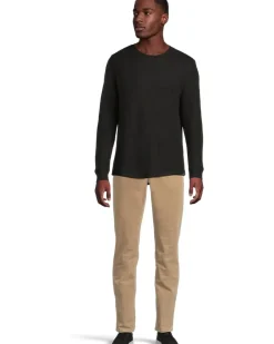 Liverpool Los Angeles Long Sleeve Textured Double Knit Crew Neck Shirt Men's