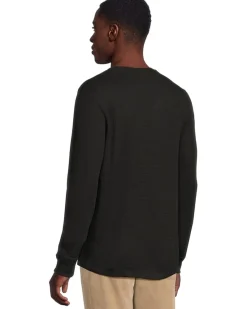 Liverpool Los Angeles Long Sleeve Textured Double Knit Crew Neck Shirt Men's